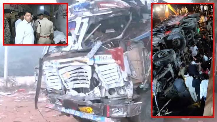 ग्वालियर में भीषण सड़क हादसा: नवरात्रि के दौरान मंदिर के पास बैरिकेड तोड़कर ट्रक ने श्रद्धालुओं को कुचला, 14 लोगों की दर्दनाक मौत